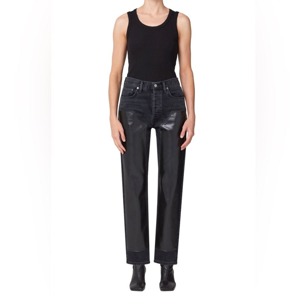 Agolde Ryder Jeans in Ink/Detox Size 23